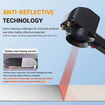 SFX 300W 500W Portable Air-cooled Pulse Laser Cleaning Machine Metal Rust Paint Oil Oxide Layer Remover