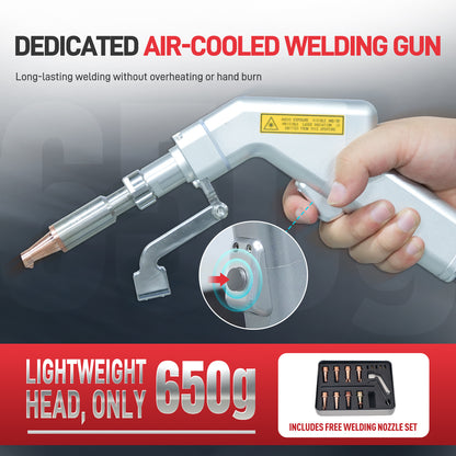SFX 1400W Handheld Laser Welding Machine Built-in Wire Feeder Self-generated Shielding Gas