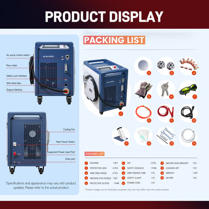 SFX 1400W Handheld Laser Welding Machine Built-in Wire Feeder Self-generated Shielding Gas