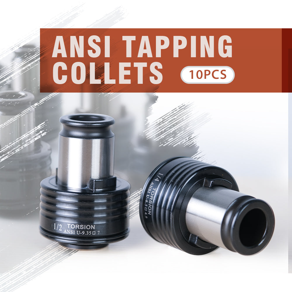 TC820 ANSI Tapping Collets for M24HR Tapping Arm Compatible for TC820 Collet Holder