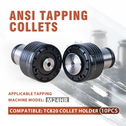 TC820 ANSI Tapping Collets for M24HR Tapping Arm Compatible for TC820 Collet Holder