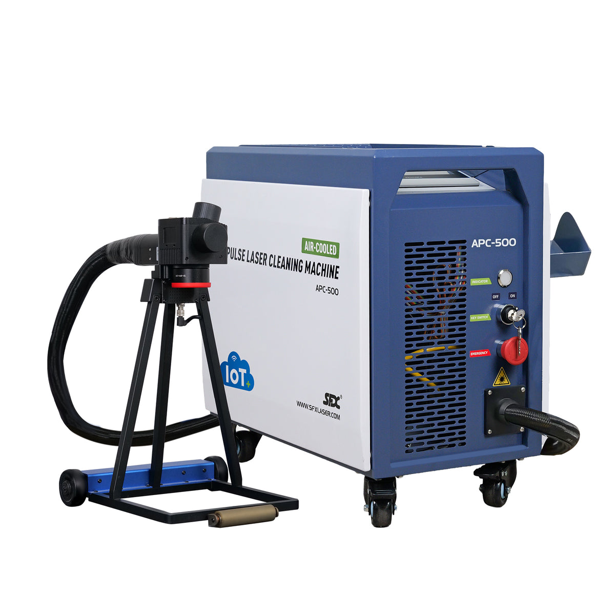 SFX 300W/500W Air-cooled Pulsed  Laser Cleaning Machine Specialized Wood Cleaning Metal Rust Paint Oil Coating Removal