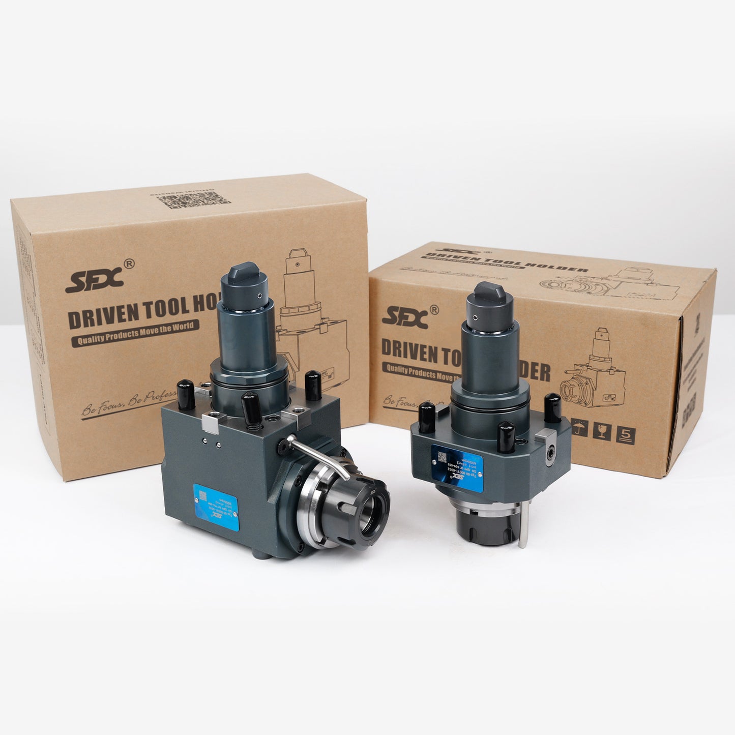SFX BMT Driven Tool Holder BMT45 BMT55 BMT65 Axial and Radial Live Tool Holders With The Elastic clearance elimination wedges