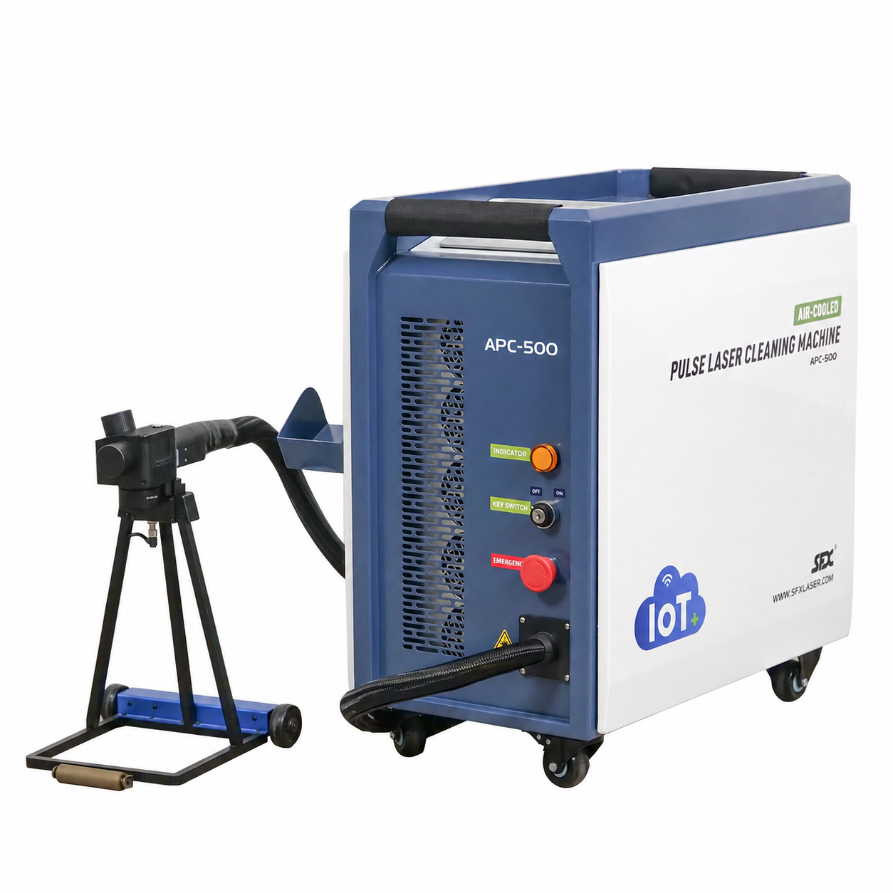 SFX 300W/500W Air-cooled Pulsed  Laser Cleaning Machine Specialized Wood Cleaning Wood Paint Remover