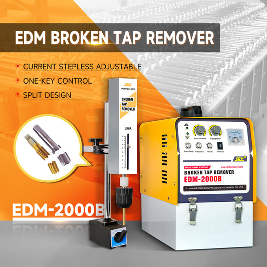 EDM-2000B Portable EDM Broken Tap Remover EDM Spark Erosion Machine Tap Burner Depth Setting Auto Return，US Stock 2000W 110V