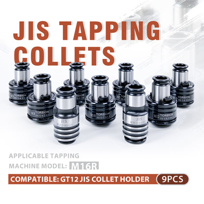 GT12 JIS Tapping Collets for M16R Electric Tapping Arm Compatible for GT12 JIS Collet Holder