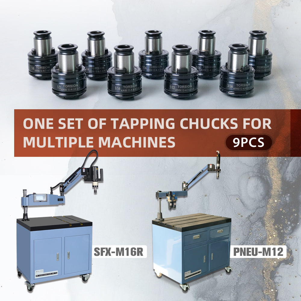 GT12 ANSI Tapping Collets for M16R Electric Tapping Arm and PENU-M12 Pneumatic Tapping Machine