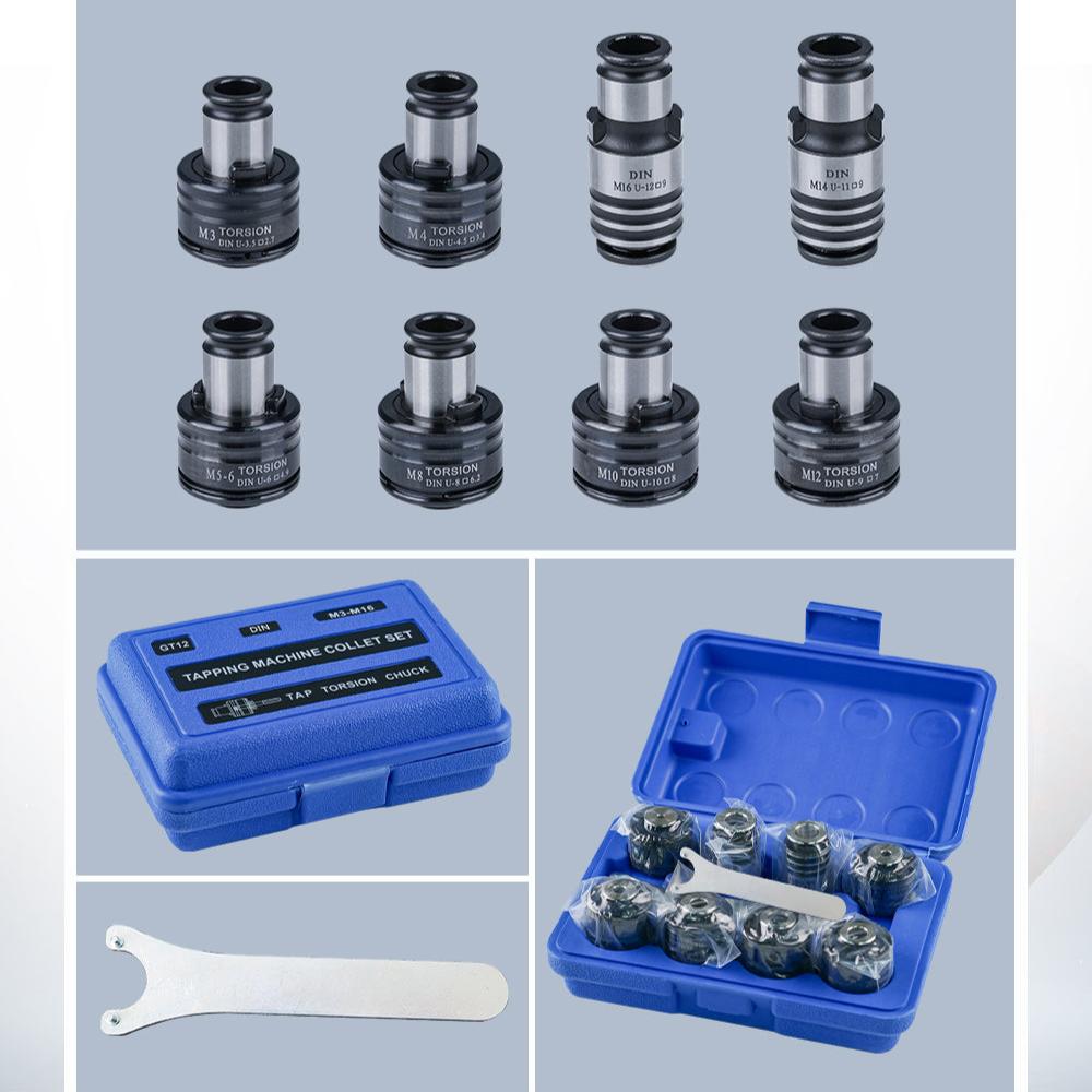 GT12 DIN Tapping Collects for M16R/PNEU-12 Tapping Arm Compatible GT12 DIN Collet Holder