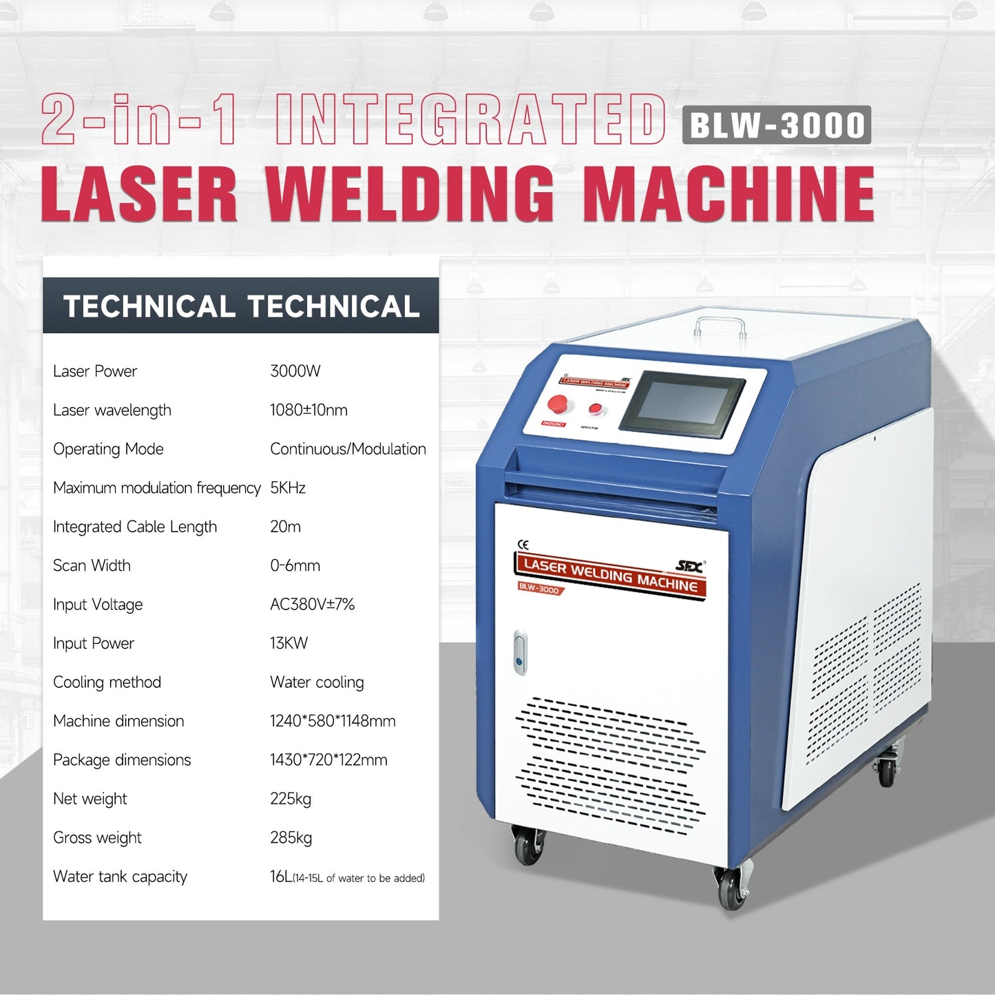 SFX Handheld Fiber Laser Welding Cleaning 2 in 1 Machine 1500W/2000W/3000W Laser Welder