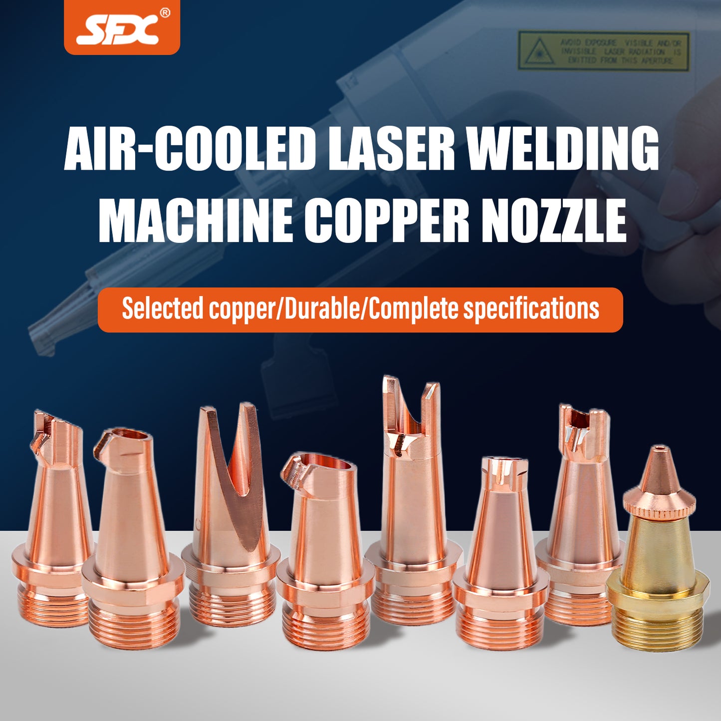 Copper Nozzle Set for SFX Air-Cooled Welding Machine