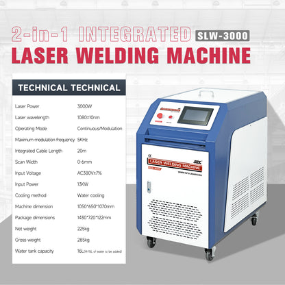 SFX 1500W 2000W 3000W  Handheld Fiber Laser Welding Cleaning 2 in 1 Machine Laser Welder