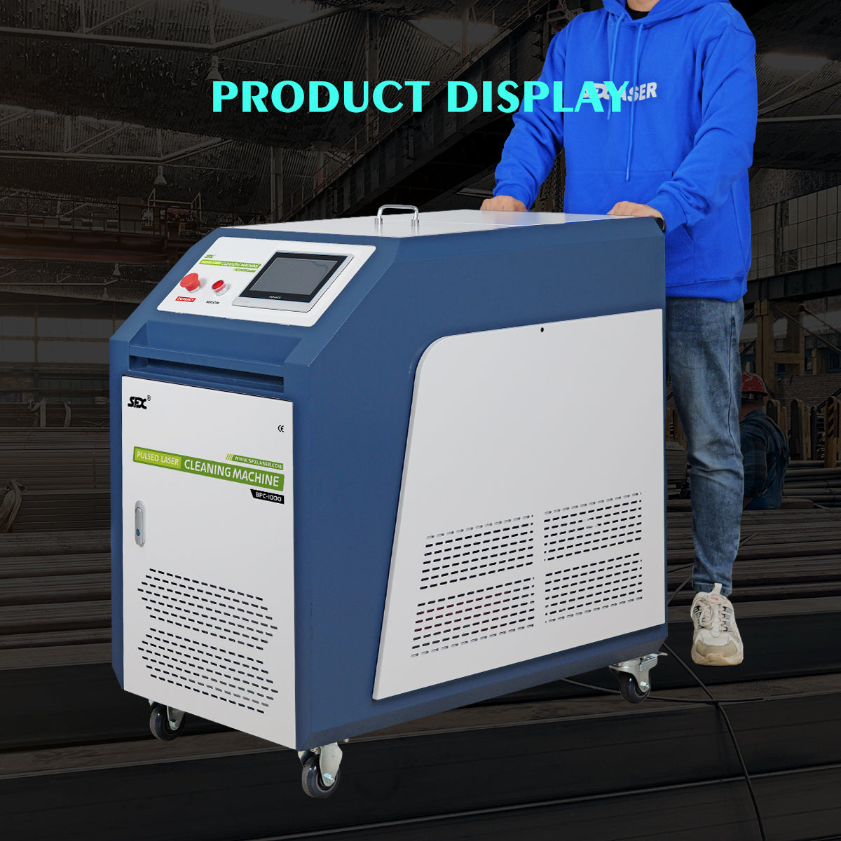 SFX 500W/1000W/2000W Handheld Pulsed Laser Cleaning Machine Water Cooling Metal Rust Oxide Painting Graffiti Oil Remover