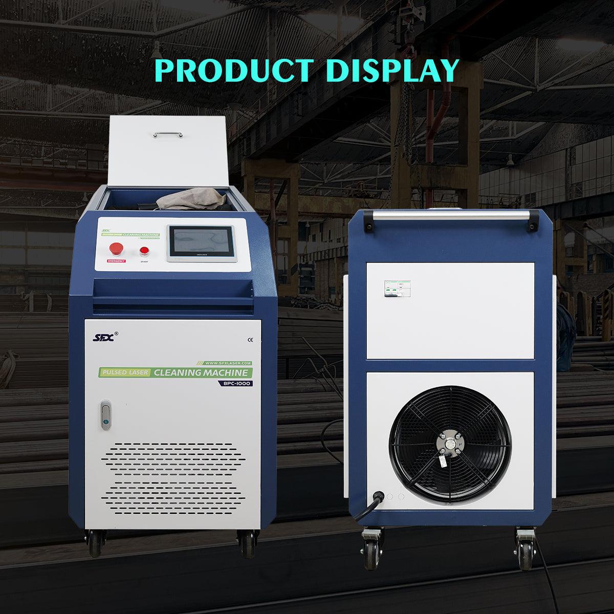 SFX 500W/1000W/2000W Handheld Pulsed Laser Cleaning Machine Water Cooling Metal Rust Oxide Painting Graffiti Oil Remover