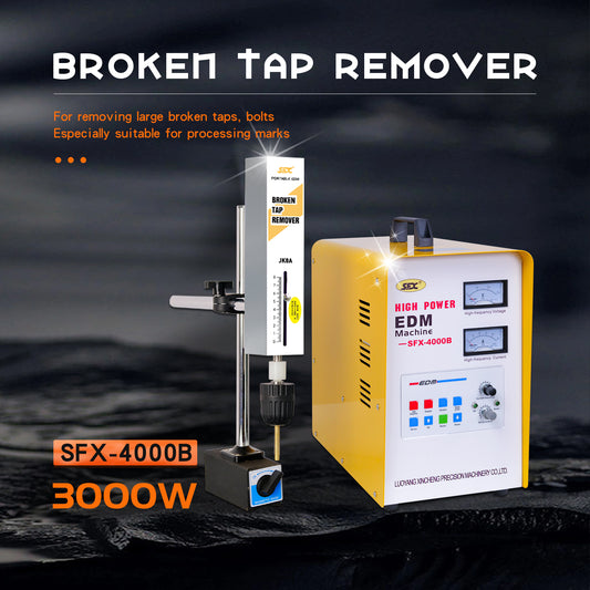 US Stock 3000W SFX-4000B Portable EDM Broken Tap Remover EDM Spark Eroder for Removing M2-M36 Broken Taps Drill Studs Screw