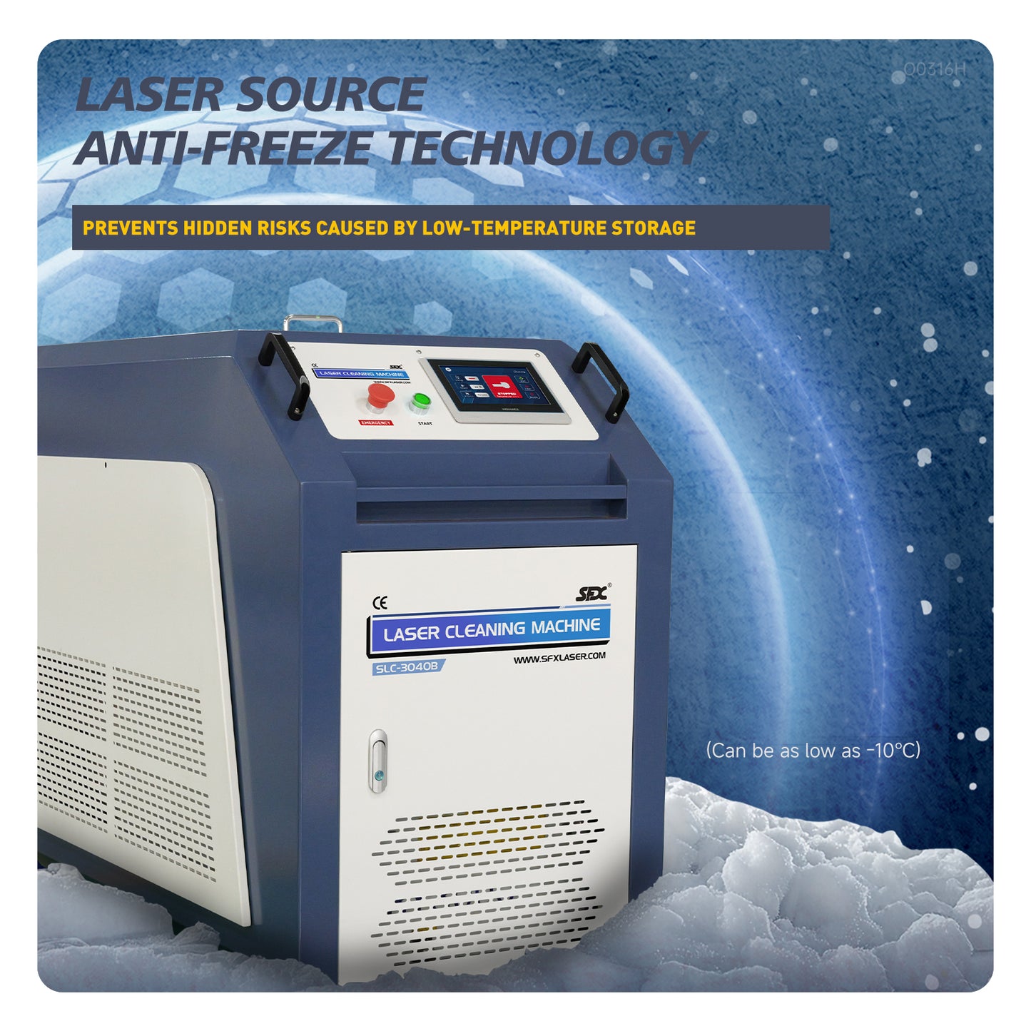SFX 3000W Single Phase AC220V Double-Wobble Gun Head Laser Cleaning Machine Smart Interconnection Metal Rust Oxide Painting Oil Removal