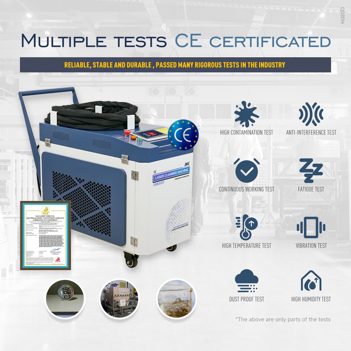 SFX 3000W Single Phase AC220V Double-Wobble Gun Head Laser Cleaning Machine Smart Interconnection Metal Rust Oxide Painting Oil Removal