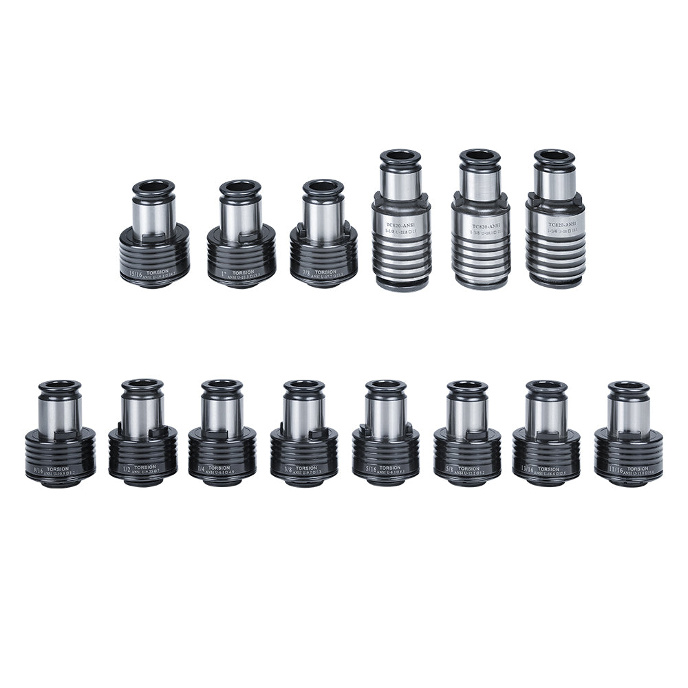 SFX-M36R Tapping Arm Machine ANSI Tapping Collets Compatible For TC820 Collet Holder,14PCS