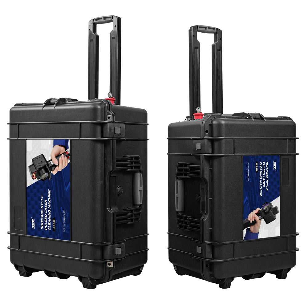 SFX 300W/500W Portable Suitcase-Style Pulse Laser Cleaning Machine Metal Rust Oxide Painting Graffiti Oil Remover