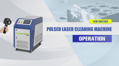 300W Portable Pulse Laser Cleaning Machine Metal Rust Oxide Painting Graffiti Oil Remover