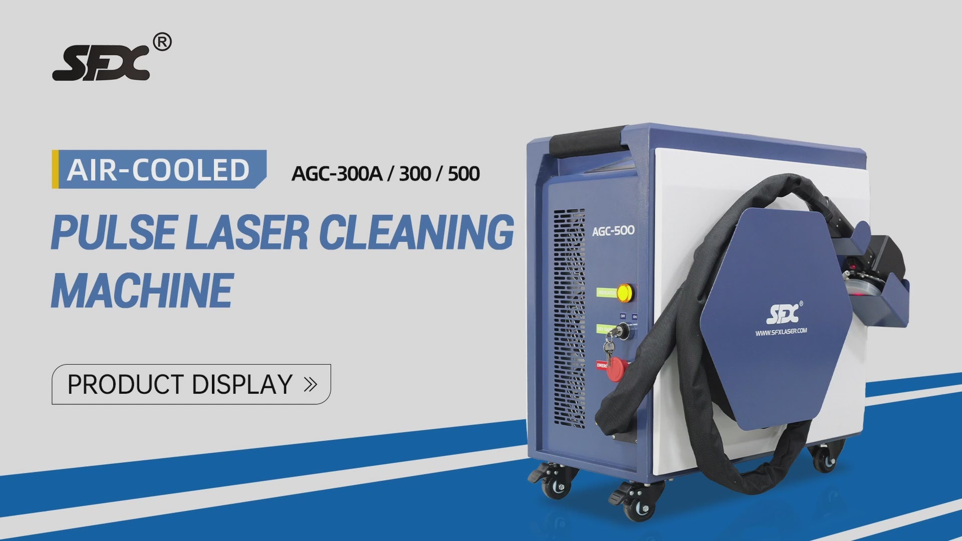 SFX 300W 500W Portable Air-cooled Pulse Laser Cleaning Machine Metal R
