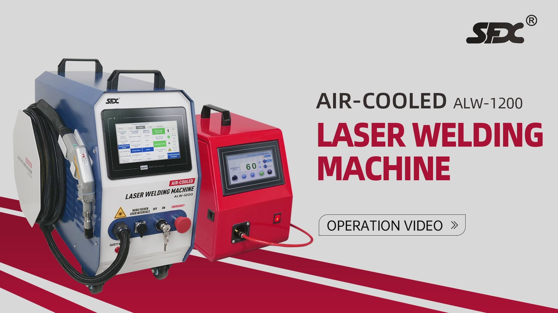 SFX 1200W Handheld Laser Welding Machine Portable 2 in 1 Laser Welder&