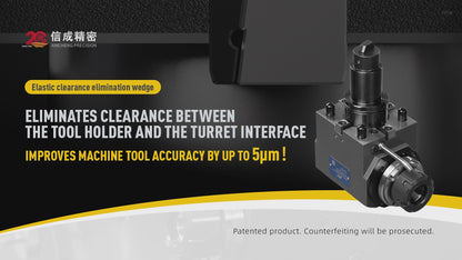 SFX BMT Driven Tool Holder BMT45 BMT55 BMT65 Axial and Radial Live Tool Holders With The Elastic clearance elimination wedges
