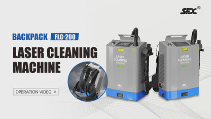 SFX 200W Backpack Pulse Laser Cleaning Machine Metal Rust Paint Oil Oxide Removal Machine