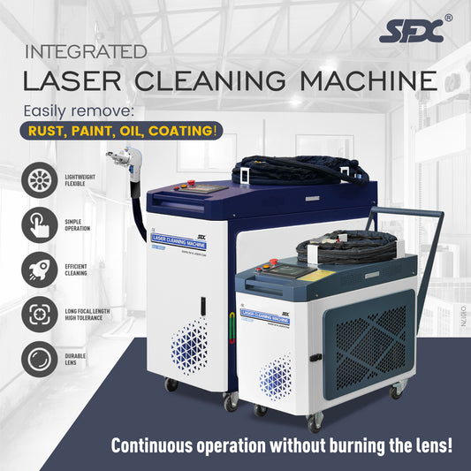 SFX 2KW/3KW MAX Laser Cleaning Machine Water Cooling Metal Rust Oxide Painting Oil Removal Second-hand