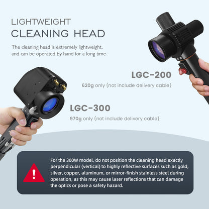 SFX 300W Portable Handheld Pulse Laser Cleaning Machine Metal Rust Oxide Painting Graffiti Oil Remover