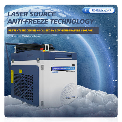 SFX 6000W MAX Laser Cleaning Machine Water Cooling Anti-Freeze Metal Rust Oxide Painting Oil Removal