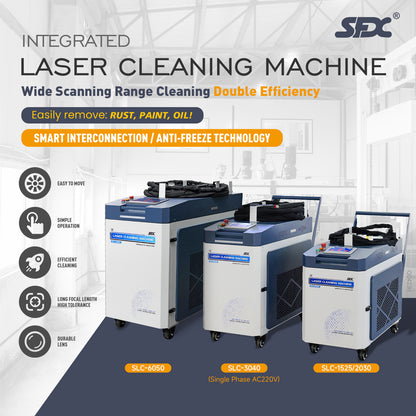 SFX 6000W MAX Laser Cleaning Machine Water Cooling Anti-Freeze Metal Rust Oxide Painting Oil Removal