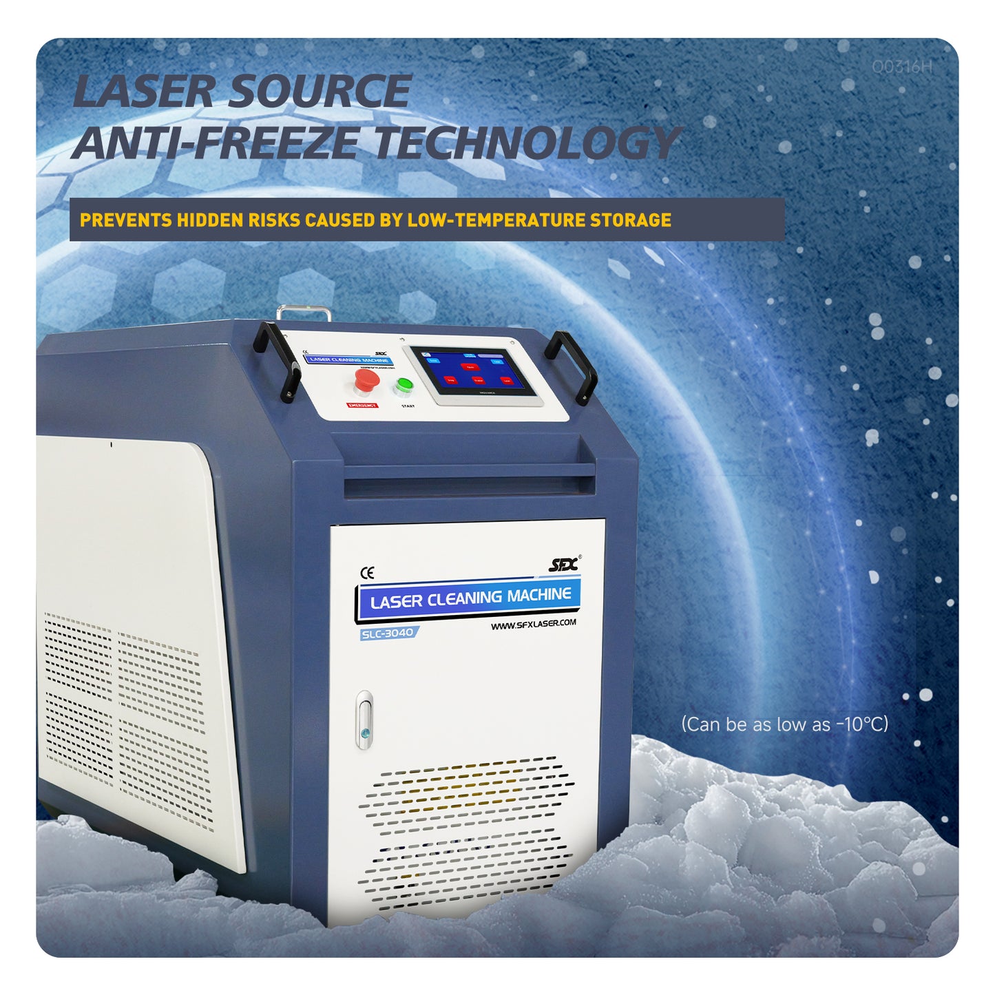 SFX 3KW Single Phase AC220V MAX Laser Cleaning Machine Water Cooling Anti-Freeze Metal Rust Oxide Painting Oil Removal