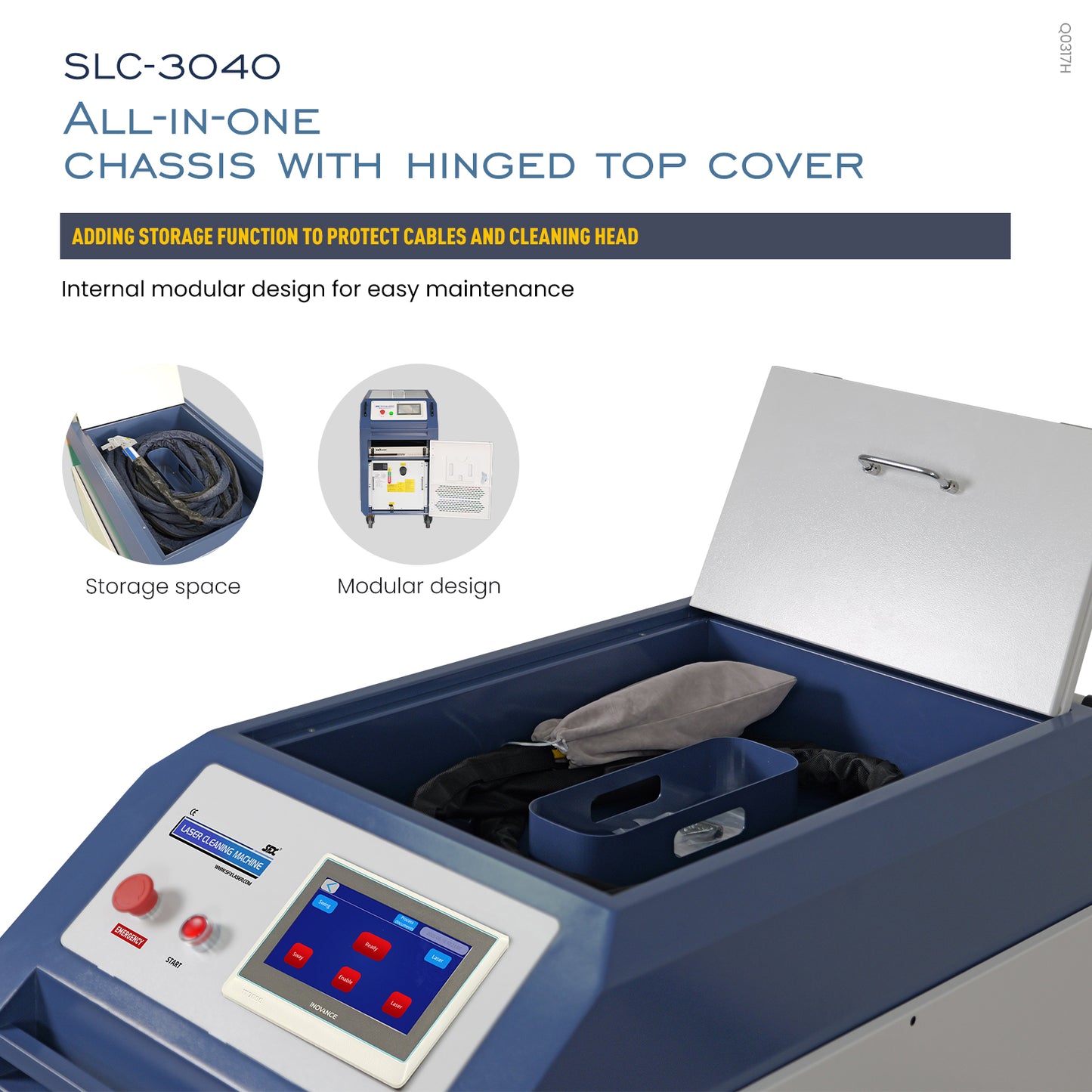 SFX 3KW Single Phase AC220V MAX Laser Cleaning Machine Water Cooling Anti-Freeze Metal Rust Oxide Painting Oil Removal