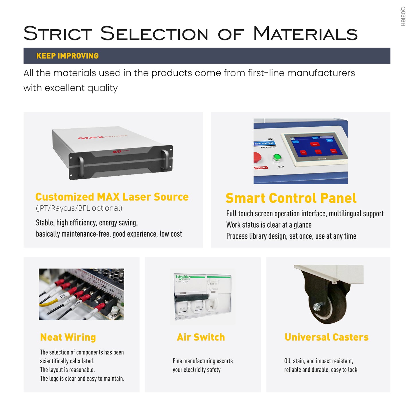 SFX 3KW Single Phase AC220V MAX Laser Cleaning Machine Water Cooling Anti-Freeze Metal Rust Oxide Painting Oil Removal