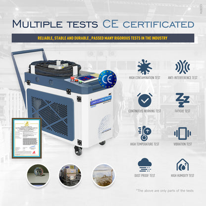 SFX 3KW Single Phase AC220V MAX Laser Cleaning Machine Water Cooling Anti-Freeze Metal Rust Oxide Painting Oil Removal