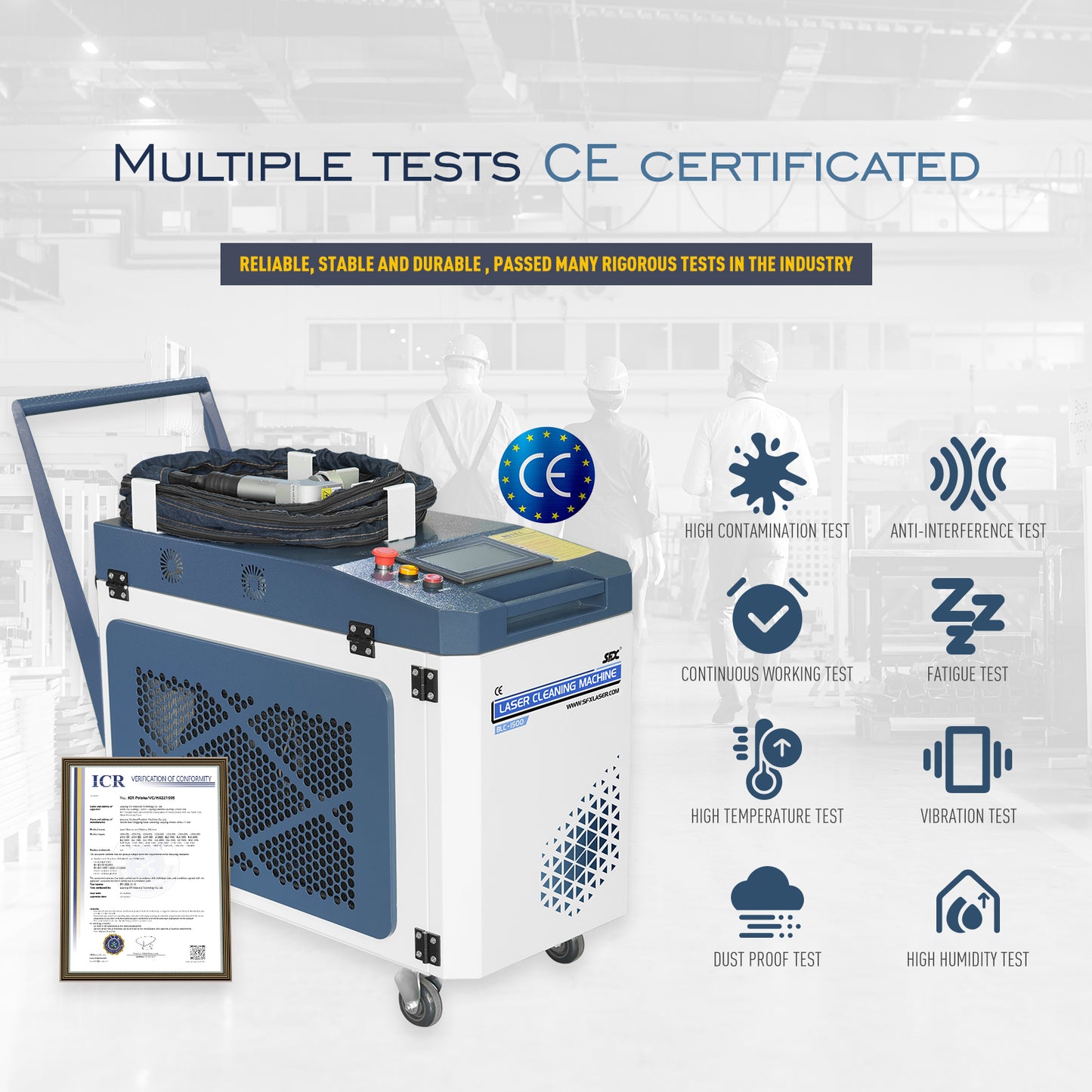 SFX 2000W MAX Laser Cleaning Machine with 10m Fiber Cable Metal Laser Cleaner Rust Oxide Painting Oil Removal