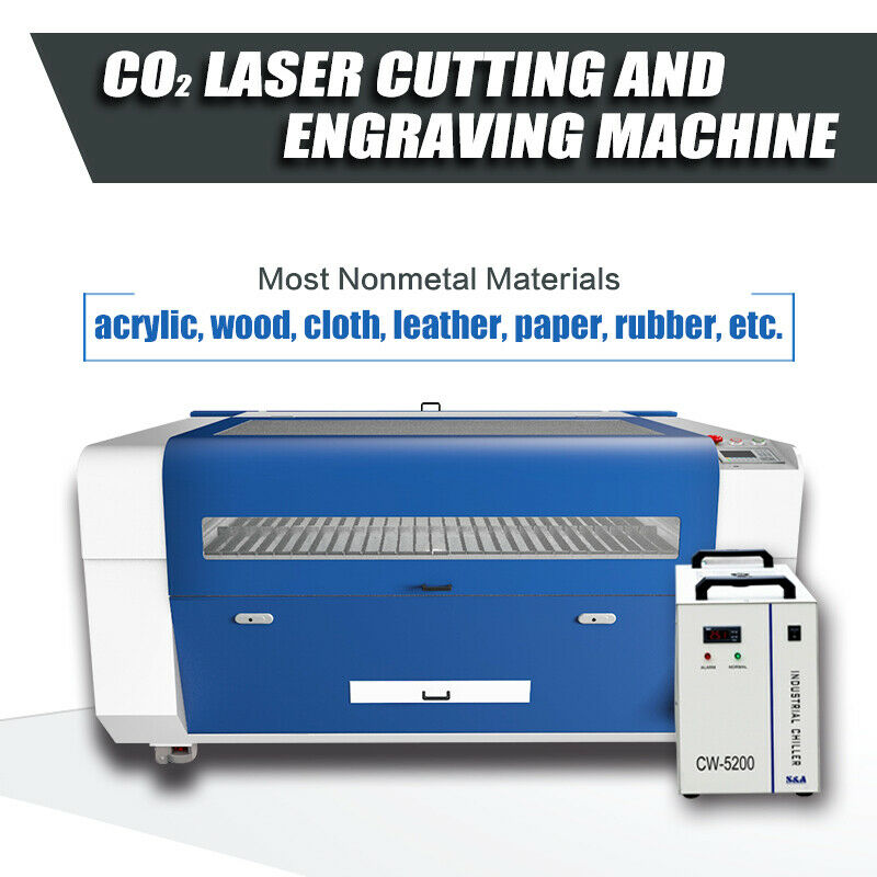 US Stock RECI 150W W6 CO2 Laser Cutting Engraving Machine Laser Cutter Engraver
