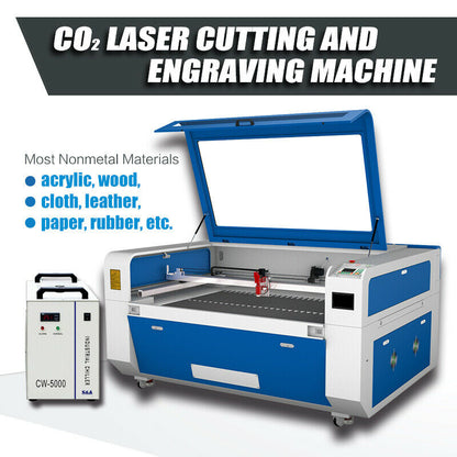 US Stock 51"x35" Reci 130W CO2 Laser Cutter Electric Lifting Worktable Auto-focus