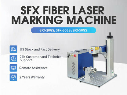 US Stock JPT 20W/30W/50W Fiber Laser Marking Machine Fiber Laser Engraver